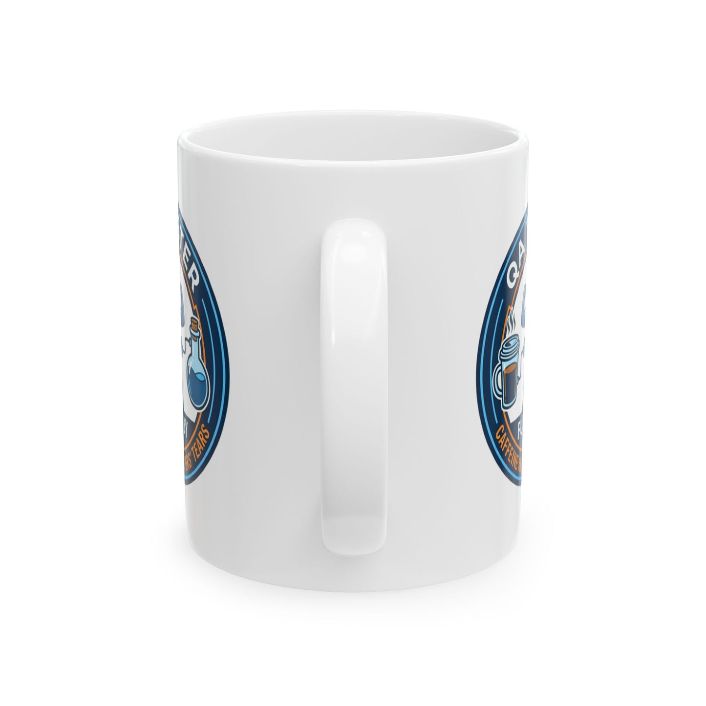 QA(Quality Assurance) Tester Funny Design- "Fueled by caffeine and developers' tears"- 11/15oz Ceramic Coffee Mug