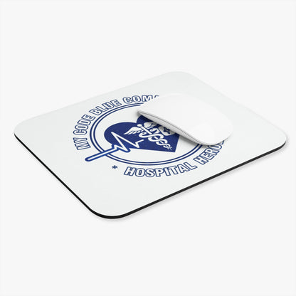 Coworker/8-Hour Ally Gift - "My code blue companion hospital heroes" design - 9x8" Mousepad